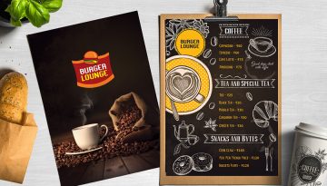 burger lounge menu card designing company in kerala